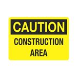 Caution Construction Area Sign